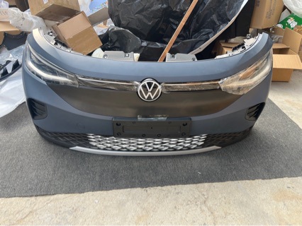 Id4Crozz Front Bumper Assembly with Radar, Lane-Keeping Assist System, and Headlight Set