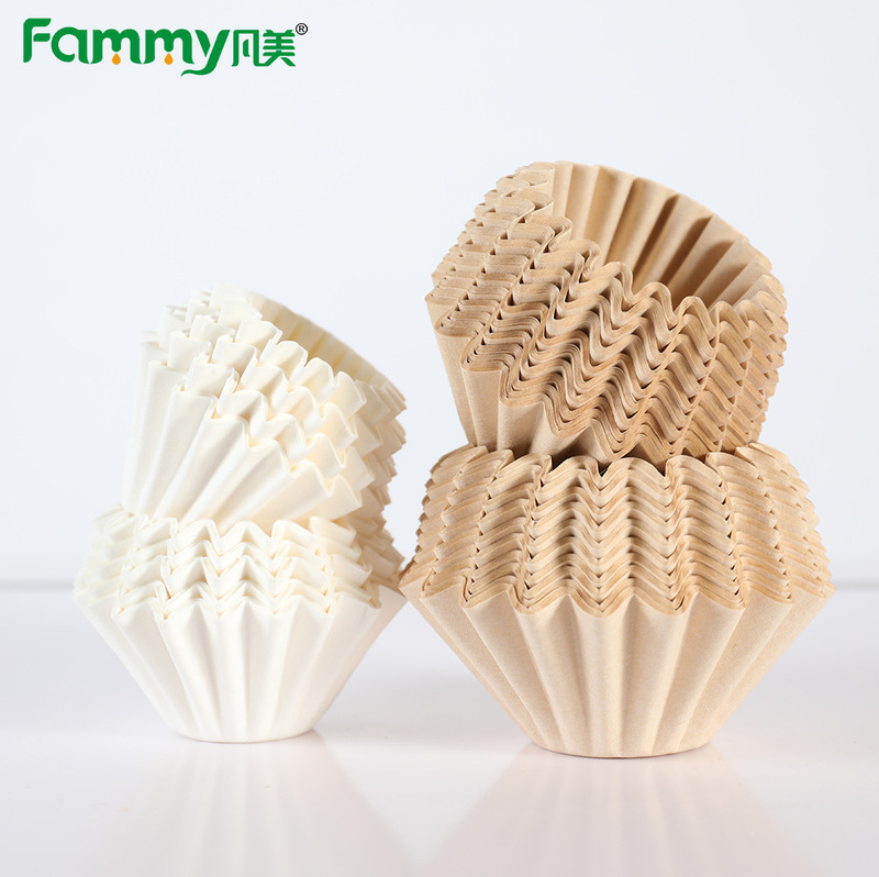 W155 Japanese 50g Cake Cup Filter Paper Bowl Type Origami Filter Cup Corrugated Hand Brewed Coffee Filter Paper Flower Type