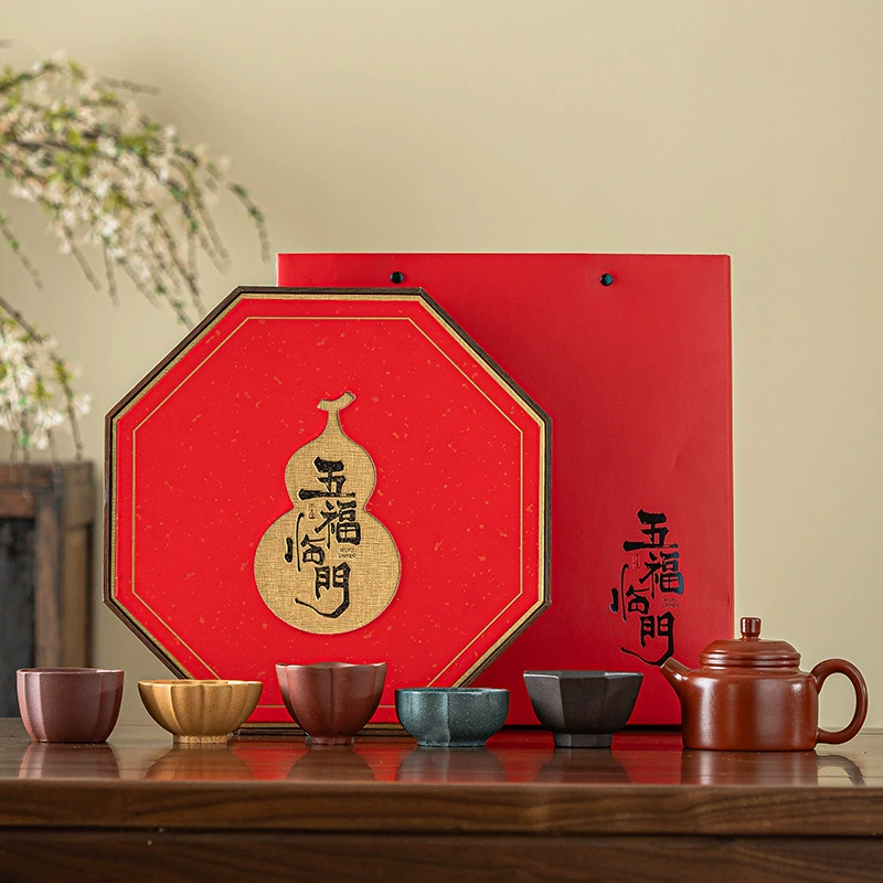 Retro high-end tea set, Birthday gift, light luxury style