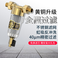 前置过滤器 全屋中央净水器除垢器家用前置管道反冲洗直冲 过滤器