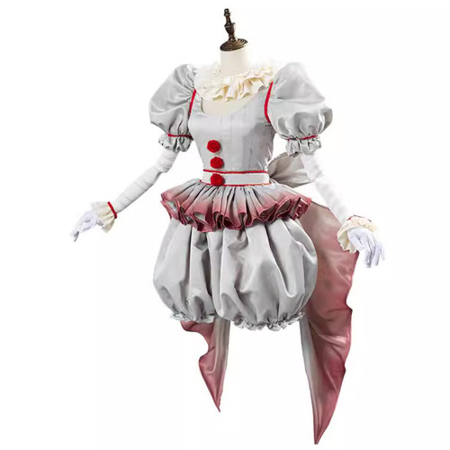 Coolman Yuan Ghost Clown 2 Panini Weiss Cosplay Halloween Factory Costume