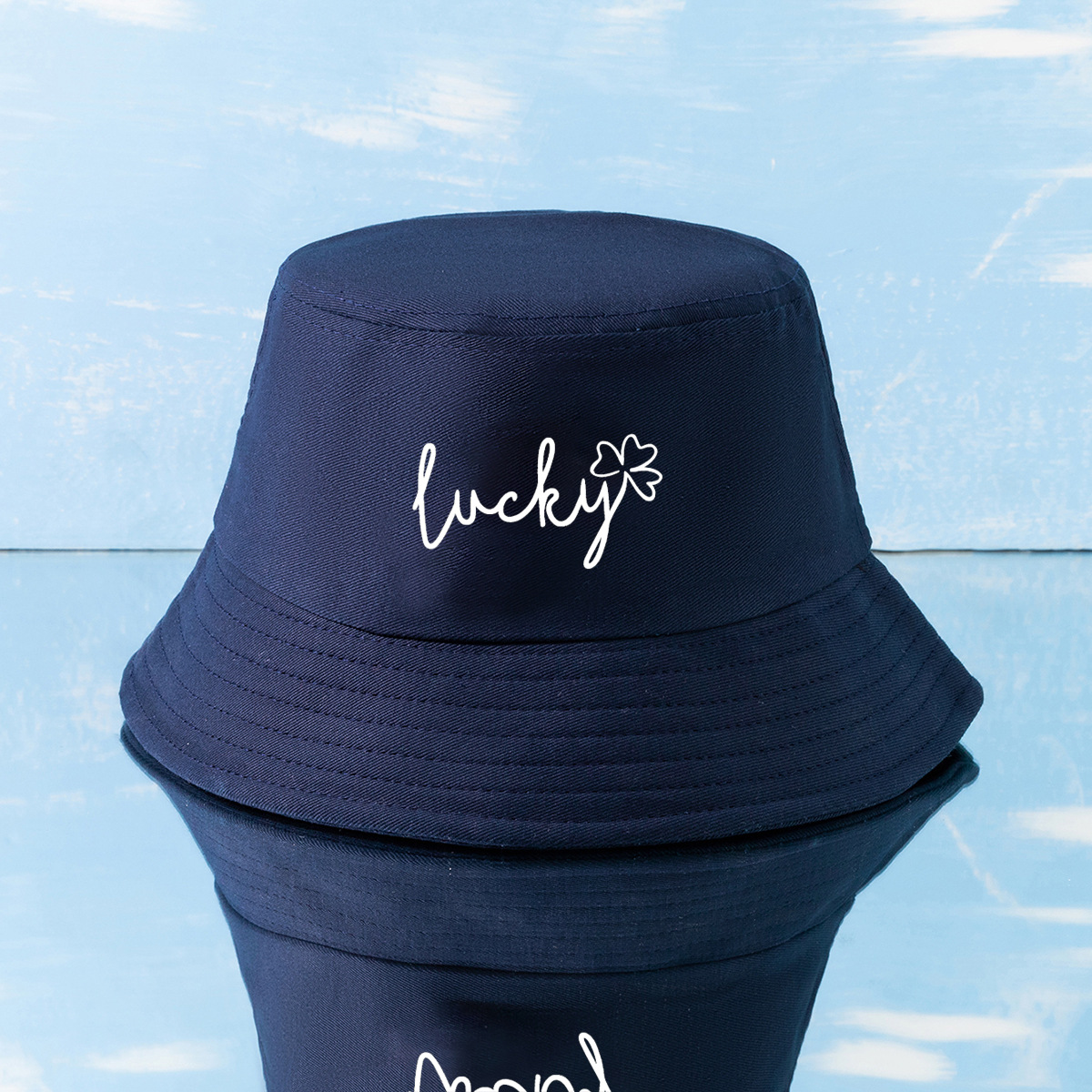 Unisex Simple Style Letter Embroidery Wide Eaves Bucket Hat display picture 5