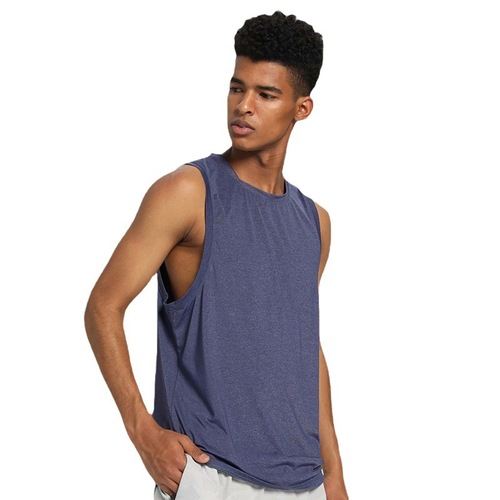 Men's  Summer European and American Sports Tank Top, Sleeveless Fitness T-shirt and Base Layer for Running, Amazon International Trade