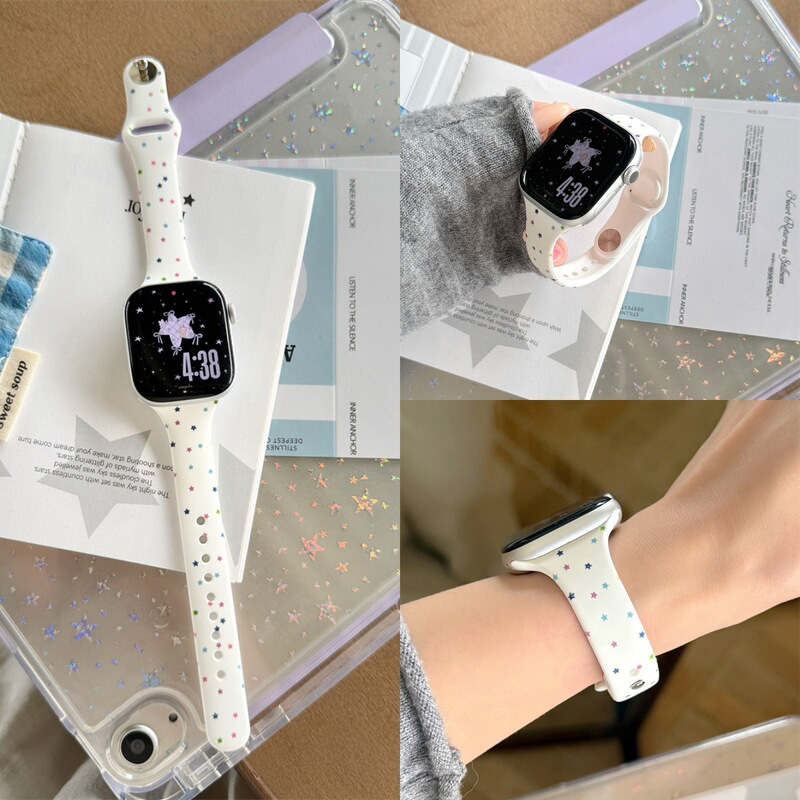 Dopamine polka dot silicone strap is suitable for Apple S10 watch, S11 iwatch9, new applewatch8SE Dopamine polka dot silicone strap is suitable for Apple S10 watch, S11 iwatch9, new applewatch8SE