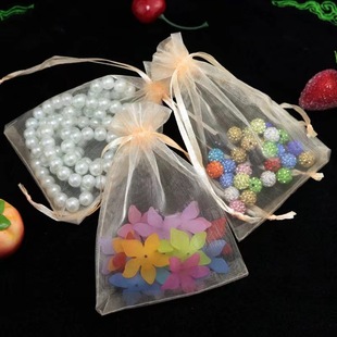 Customized high-grade mesh bundle pocket soap bag high-end cosmetics gift jewelry candy storage bag