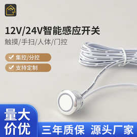 红外线触摸感应开关LED集控门控人体12v24v智能感应器人体感应