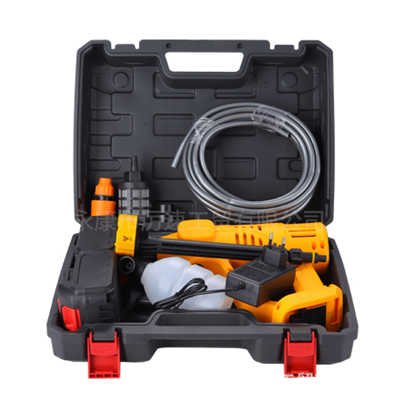 10 velocidad de regulación de la cantidad de pantalla LCD pistola de agua de lavado de automóviles de alto voltaje pistola de agua multifunción cargada inalámbrica de litio lavado de automóviles