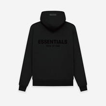 FOG Essentials2022官网正品前胸字植绒字母潮牌高街新款带帽卫衣