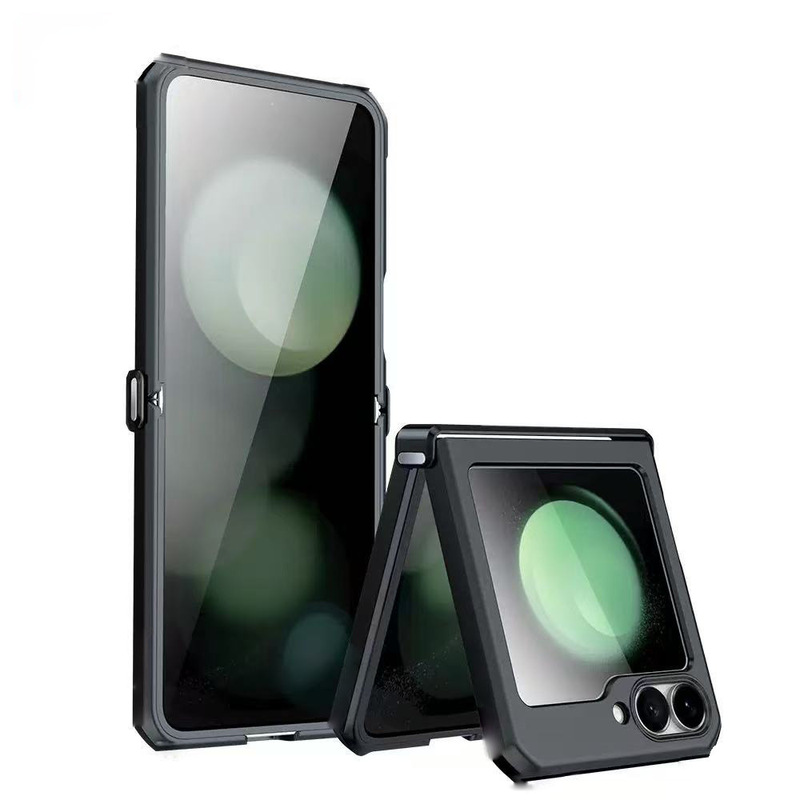 Samsung Z Flip 7 携帯電話ケース アクリル四隅落下防止 Galaxy 6 5 4 保護カバーに適しています。|undefined