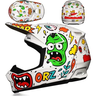 Safety Helmet for Teenagers, Motorcycle Safety Supplies - white-cthulhu-s