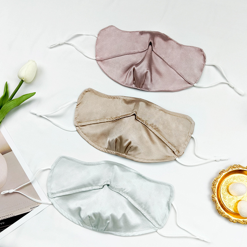 Silk mask, dustproof, cycling, sun protection, UV protection, eye protection, full face mask, adjustable ear straps