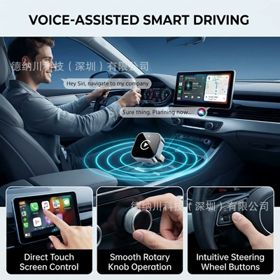 car connectivity box, smart – Simsiz CarPlay və Android Auto