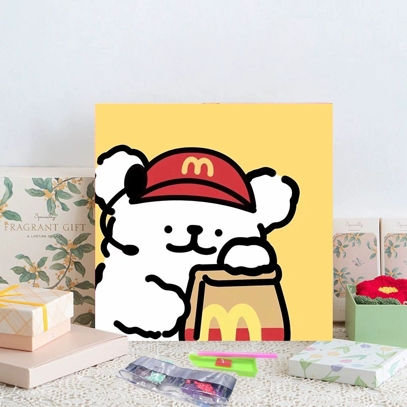 Алмазная мозаика 20×20 см, детская анимационная панно, полная выкладка, новый стиль, ручная работа DIY, декор для гостиной