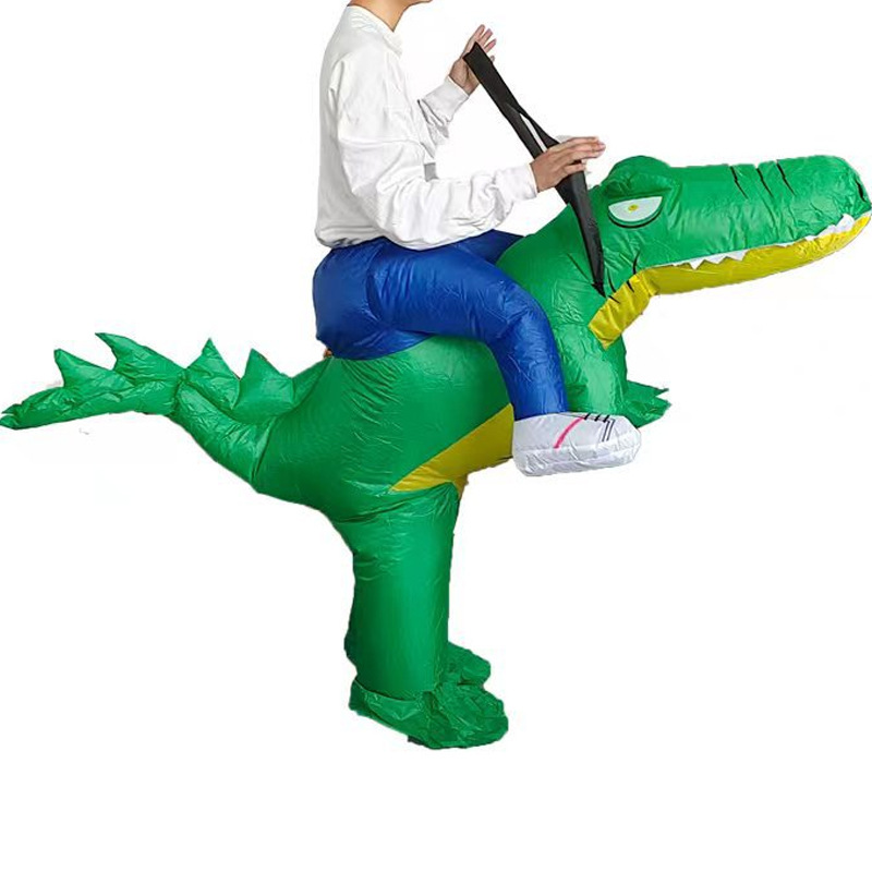 Montar dinosaurio animal ropa inflable niños adultos unicornio Pascua conejo accesorios de Halloween ropa divertida