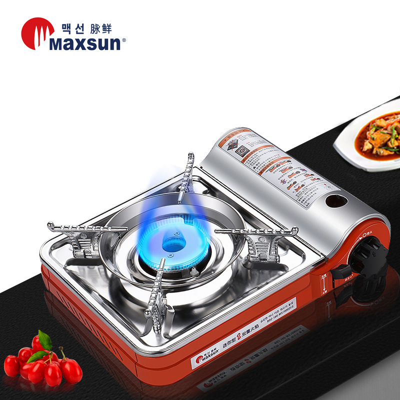 Pulso fresco tarjeta estufa portátil al aire libre estufa de camping estufa de gas butano a prueba de viento estufa de gas barbacoa hogar estufa de picnic