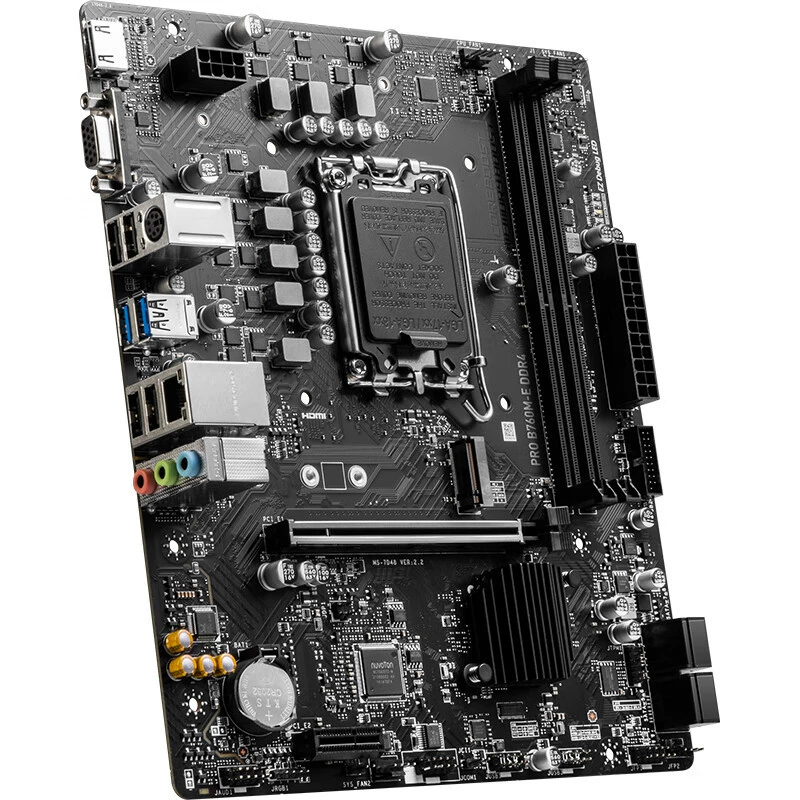 Игровая материнская плата PRO B760M-E DDR4, поддержка процессоров 13490F/144