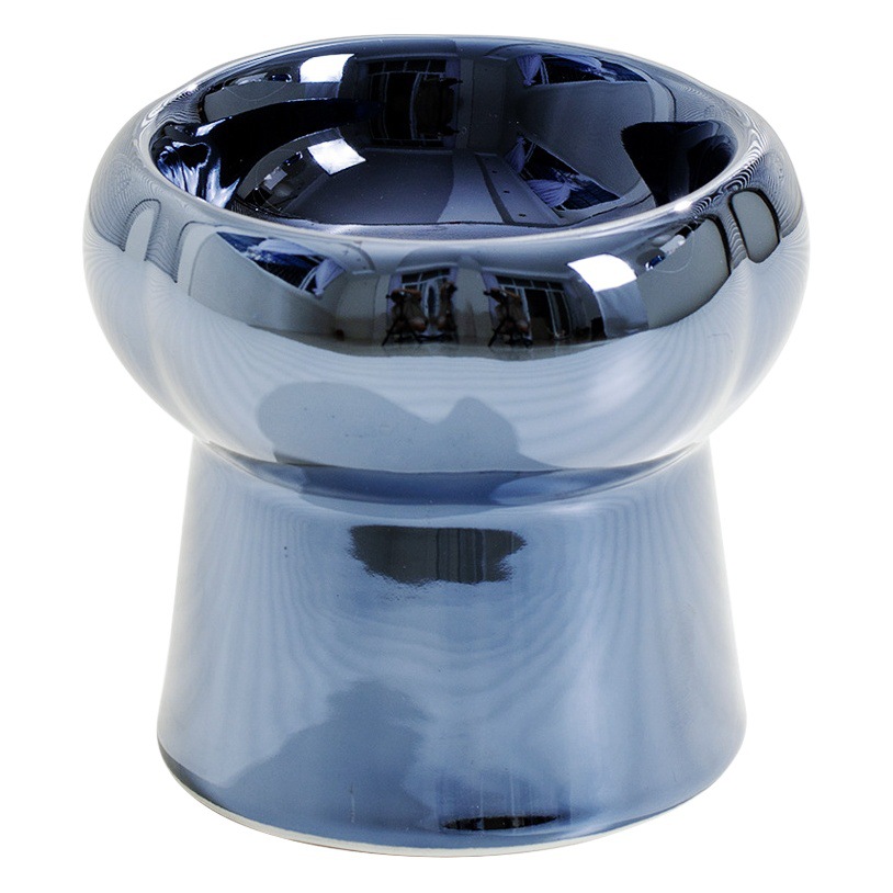 Tazón de gato de cerámica de lujo ligero protección de la pierna alta columna cervical tazón de comida para gatos gato perro gato cuenca tazón para beber tazón de cerámica para mascotas