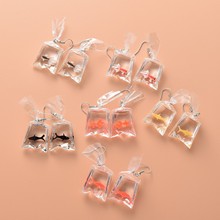 跨境卡通趣味金鱼耳环 创意日系个性透明水袋搞怪金鲤鱼耳坠耳饰