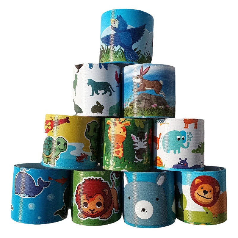 Animal 10 estilo Snap anillo pulsera animal tema Fiesta Snap anillo pulsera