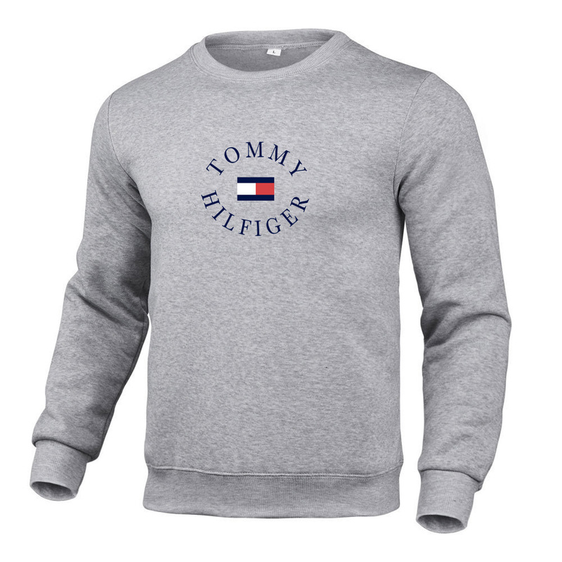 Street Hip-Hop Cross-Border Ozon Amazon Best-Selling European and American Trendy Brand Tommy Printed Men's Round Neck Sweatshirt Direct Sale Street Hip-Hop Cross-Border Ozon Amazon Best-Selling European and American Trendy Brand Tommy Printed Men's Round Neck Sweatshirt Direct Sale