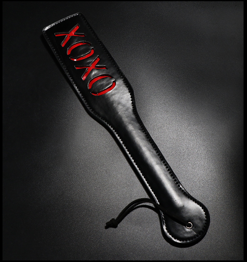 PU Leather Spanking Paddle for Couples, Adult Sensory Play Accessory, Red — detail image 19