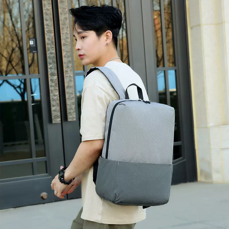 2023新款某米同款炫彩背包20升大款双肩包防泼水超轻便可印刷广告