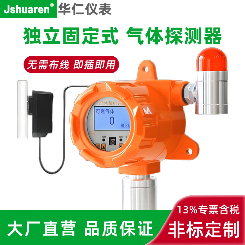 工业可燃有毒气体报警器氧气一氧化碳氨气氯气硫化氢气体探测器