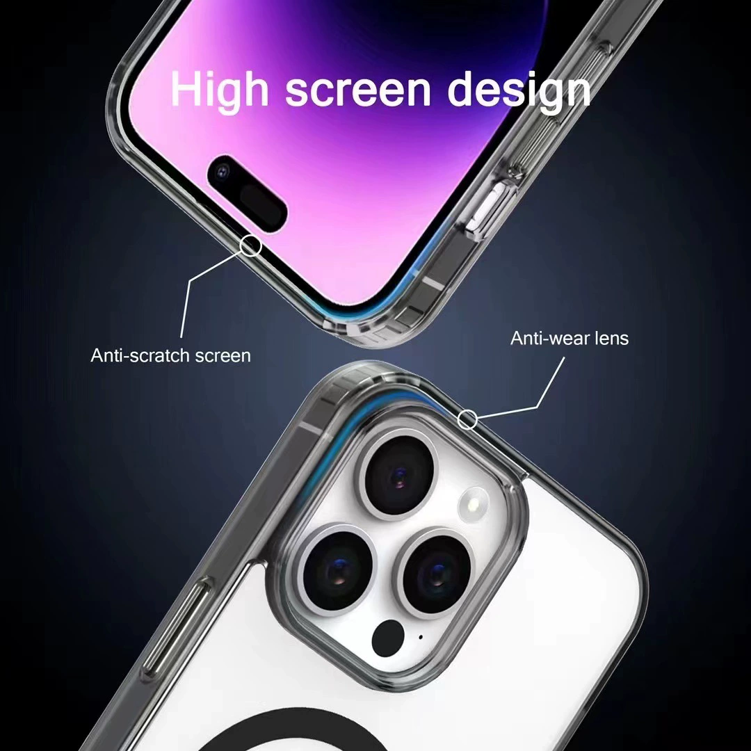 Подходит для iPhone 16 Pro, матовая магнитная чехолclear для Apple 15 Pro MagSafe, чехол для мобильного телефона