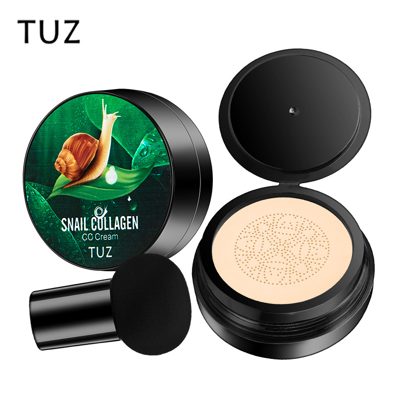 TUZ0214蜗牛胶原蛋白CC霜 蘑菇头气垫BB霜粉底液遮瑕亮肤外贸英文详情2