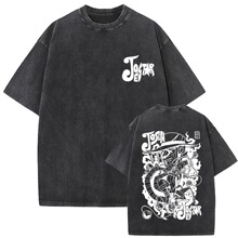 Washed Vintage Anime JoJo's Bizarre Adventure T-shirts Josep