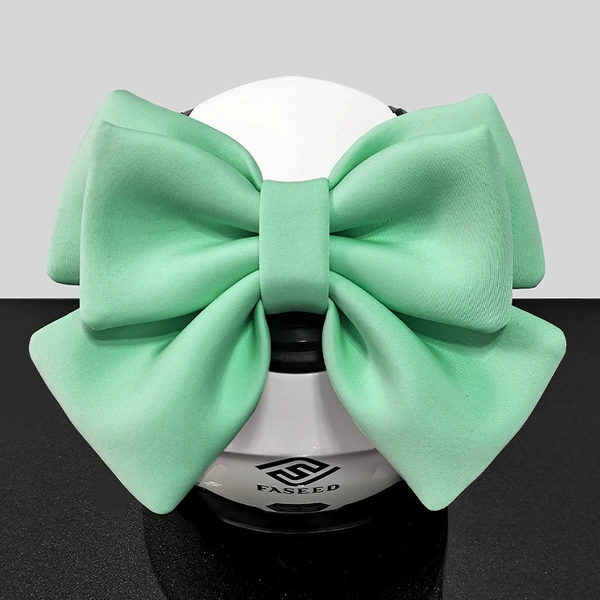 With bow, with velcro, green