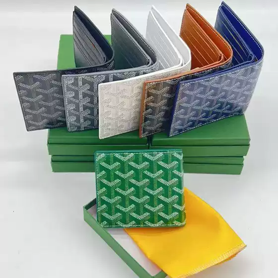 In-Stock Luxury Goyard Wallet Versatile for Men and Women, Elegant Short Wallet, Card Holder, Coin Purse, Export