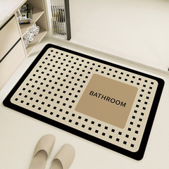 Simple household diatom mud floor mat bathroom door absorbent floor mat bathroom non-slip absorbent mat entrance door mat