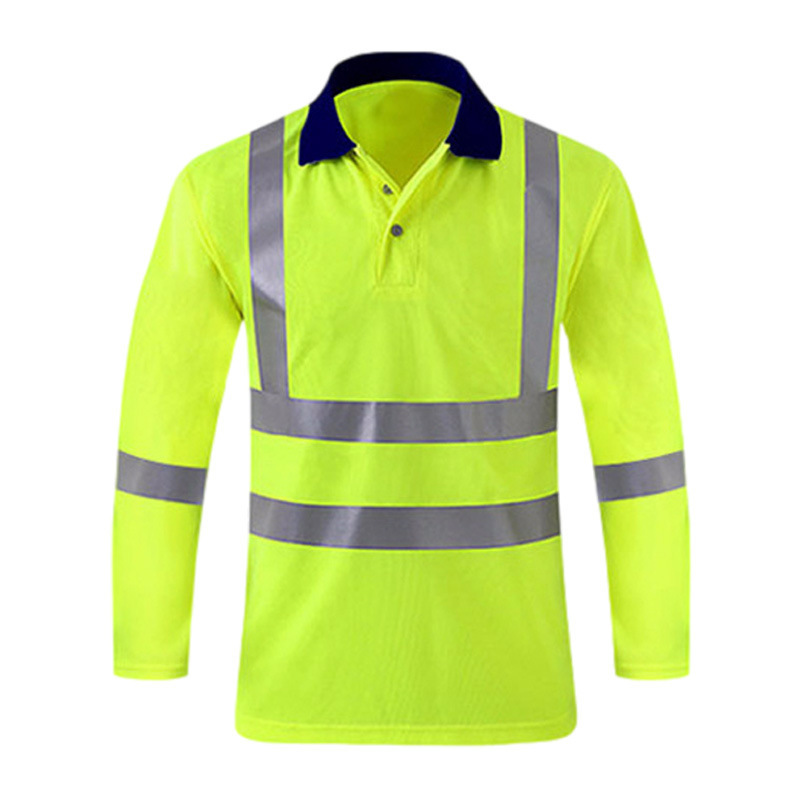 Factory Direct Sales Reflective Shirts, High-Visibility Reflective Clothing for Night Cycling, Summer Breathable Reflective Polo Shirts, Reflective T-Shirts