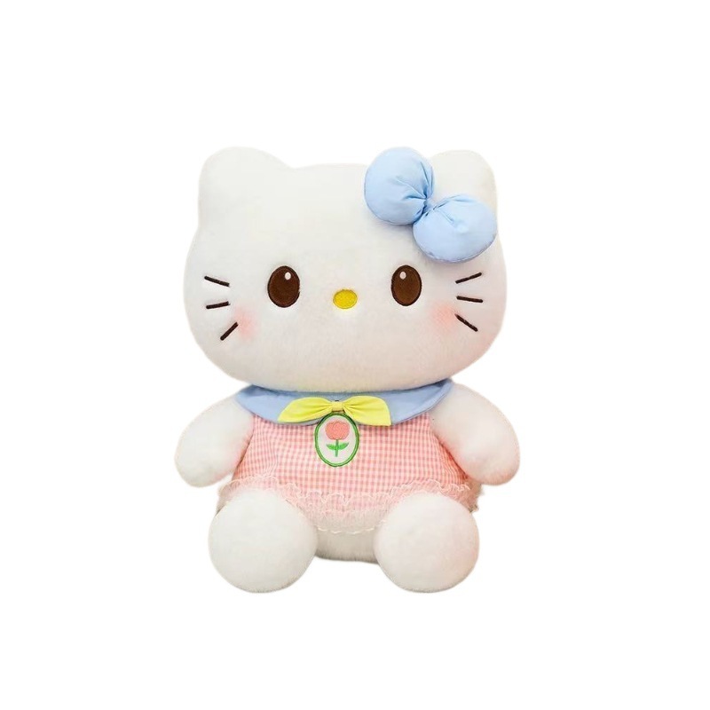 玫瑰裙hellokitty凯蒂猫公仔猫咪玩偶毛绒玩具儿童女生娃娃礼物|undefined