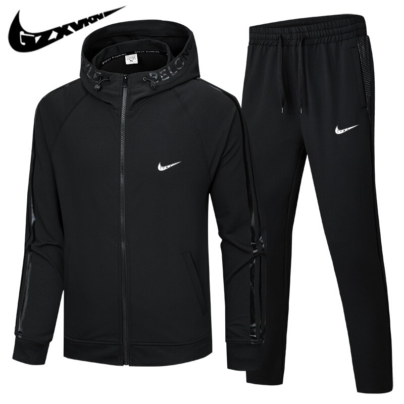 Cross-Border Men's Clothing 2026 Autumn Sports Casual Suit Men's Couple's Cardigan Plus-Size Running Sportswear Two-Piece Set for Women