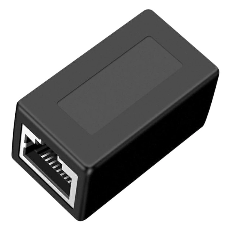 Weige RJ45 Сетевой гигабитный сетевой кабель с прямой головкой Соединительный разъем Удлинитель Высокоскоростная преобразовательная головка с двойной головкой