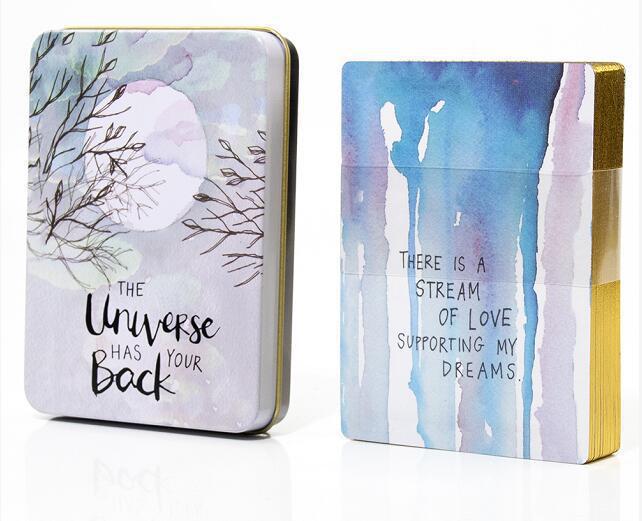 Caja de hierro inglés TARJETA DE Tarot giling Craft Tarot Cards actualizado Oracle Card tablero de papel recubierto tarjeta de juego