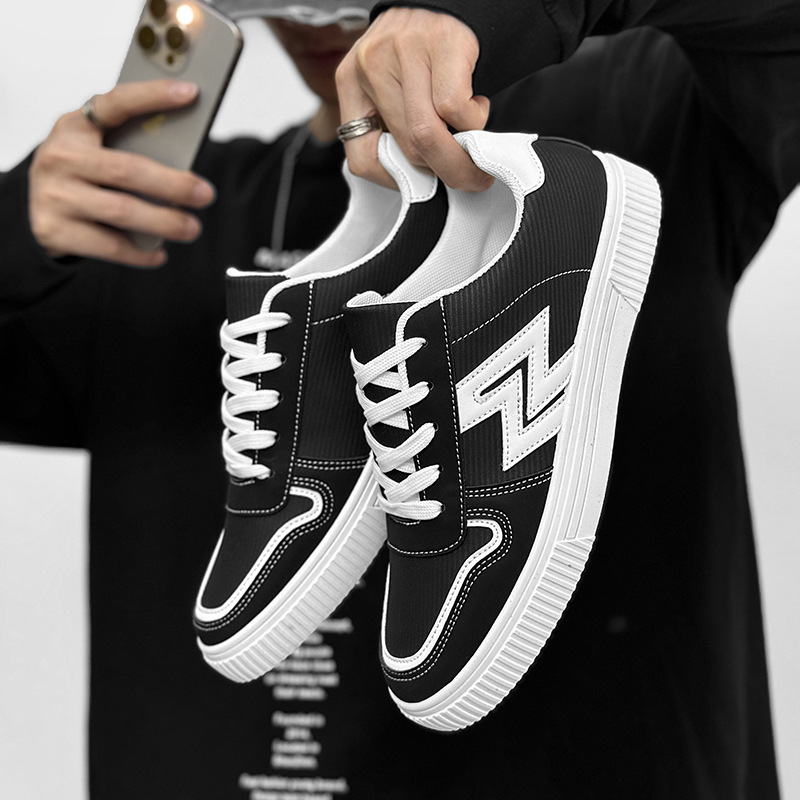 Men's Casual Flat Canvas Sneakers Versatile Student Shoes_voghion.com