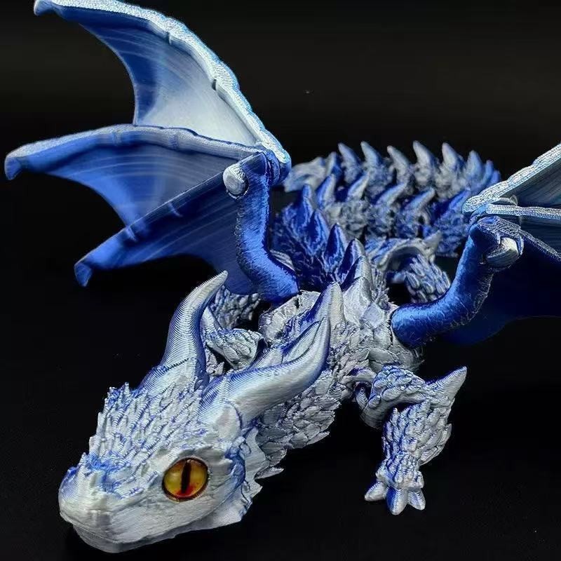 3d打印玩具大角飞龙夜市摆摊关节可动立体仿动物礼物车载摆件|undefined