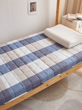 MJ432023新款A类色织水洗棉棉花学生床护垫床褥格子宿舍上下
