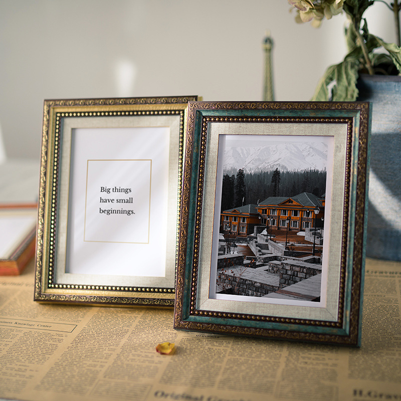 宮廷歐式復古相框擺台567810寸A412藝術影樓照裝飾畫框掛牆框架