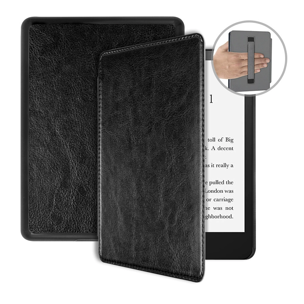 Чехол-подставка для Kindle Colorsoft 7" с эффектом crazy horse, ручная опора для Kindle Paperwhite 12-го поколения