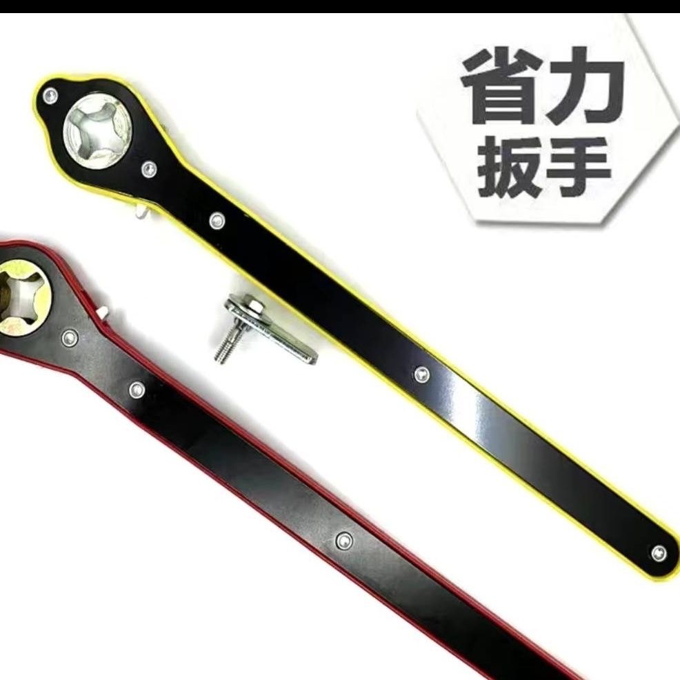 升级版汽车千斤顶省力扳手剪式车载小车用千斤顶省力棘轮扳手摇杆