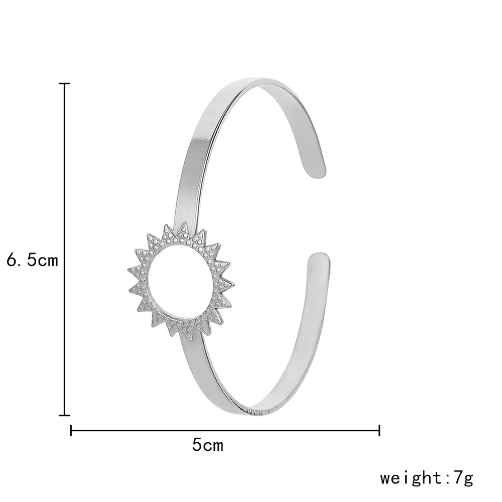 12g Weight Bangle Classification 1 Piece Quantity Daily Occasion Stainless Steel Material Geometric, Eye Pattern Unisex Gender Plating Design Simple Style Style Geometric Eye Stainless Steel Simple Style Bangle 88