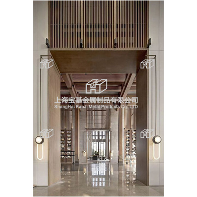 商铺装修材料 金属不锈钢屏风 金属不锈钢隔断吊顶 商铺装修装饰|ru