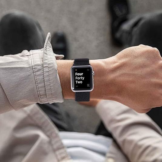 Suitable for apple Velcro double-loop nylon strap iwatch987 smartwatch strap undefined