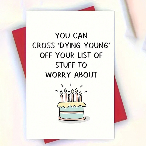 funny men's women's postcard