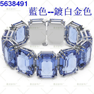 Millenia colección exagerada collar pulsera de cristal de color gradiente lujoso ligero de alto nivel transfronterizo