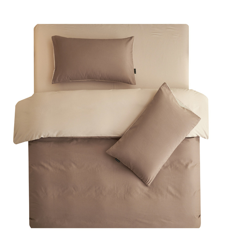 Cama de cuatro piezas de algodón 2025, nueva sábanas molidas cubierta de ropa de cama dormitorio de tres piezas de invierno engrosado